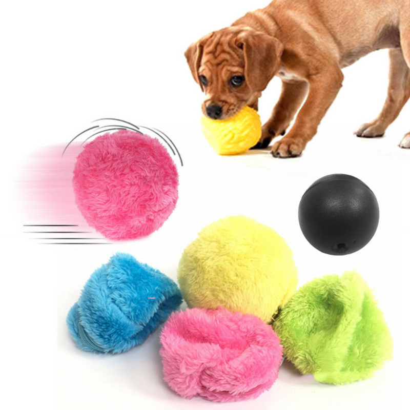 Fluffy Ball Bolinha de Rolagem Automática + Brindes (4 Capas de Pelúcia) - Net Shop Brasil