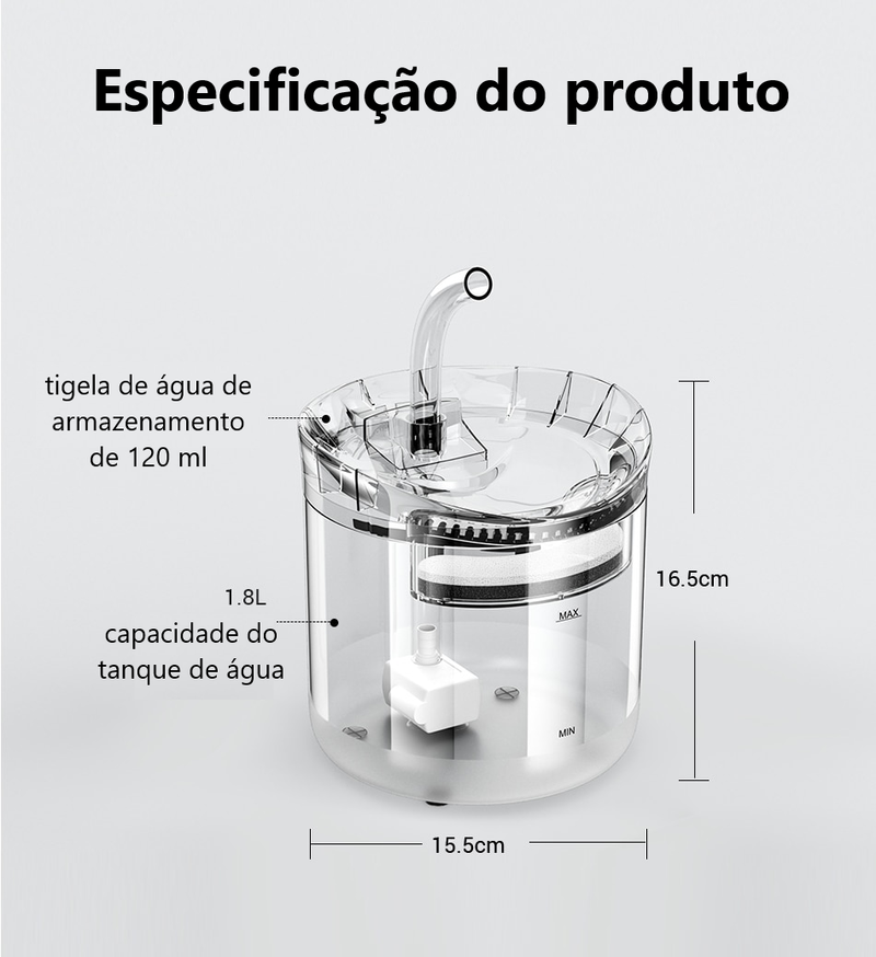 Fonte Automática Fresh Water - Net Shop Brasil