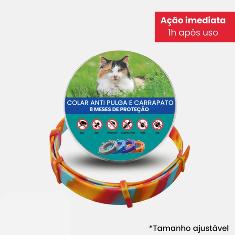 SafePet - Colar Anti Parasitas Premium [8 meses de proteção] - Net Shop Brasil