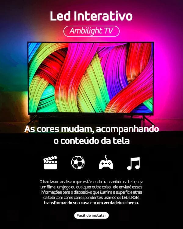 AMBILED - TV/Gamer/Cama - Net Shop Brasil