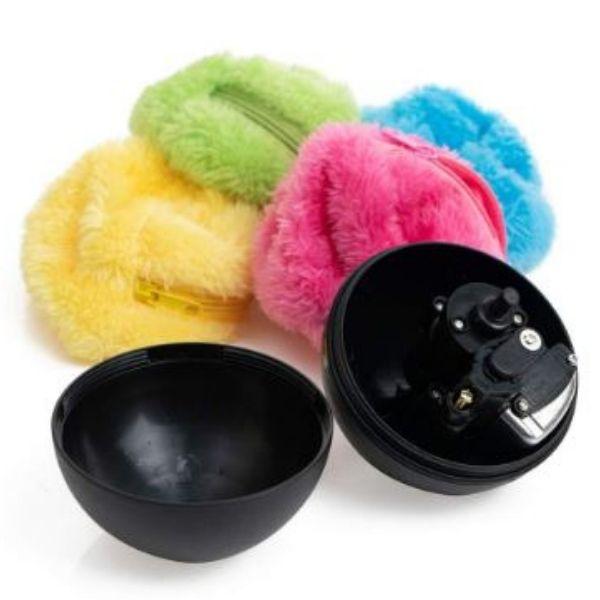 Fluffy Ball Bolinha de Rolagem Automática + Brindes (4 Capas de Pelúcia) - Net Shop Brasil