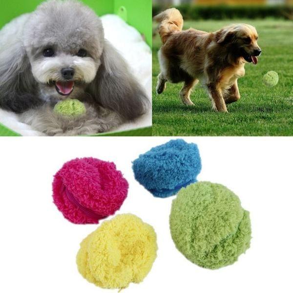 Fluffy Ball Bolinha de Rolagem Automática + Brindes (4 Capas de Pelúcia) - Net Shop Brasil