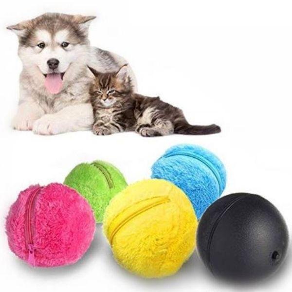 Fluffy Ball Bolinha de Rolagem Automática + Brindes (4 Capas de Pelúcia) - Net Shop Brasil