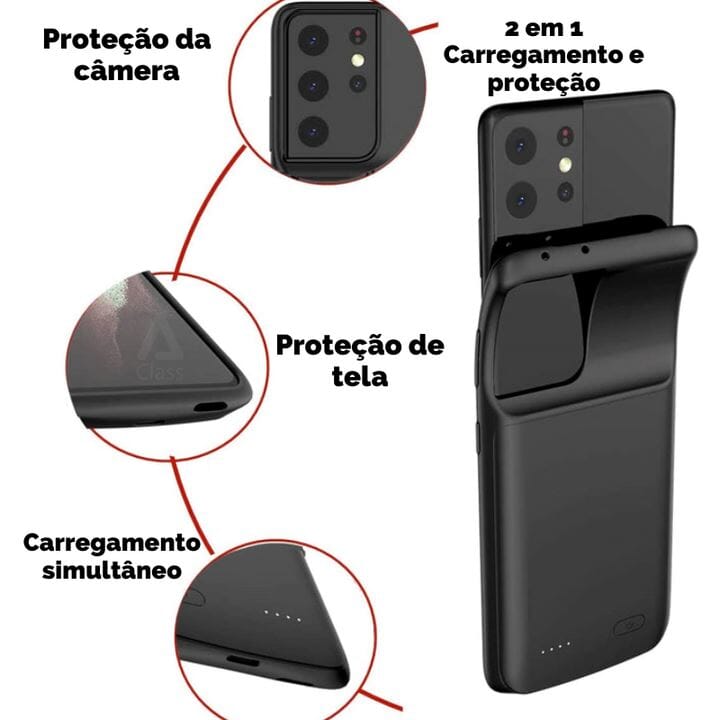 Capa Carregadora Power Bank - Net Shop Brasil