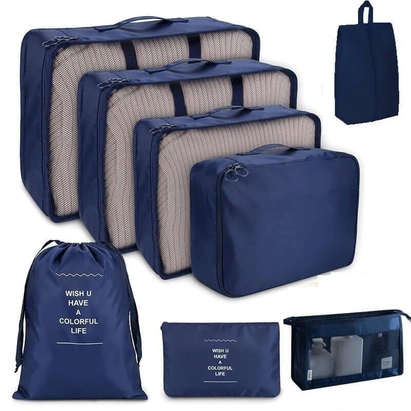 Kit de Bolsas Organizadoras à Prova D'Água 8 Peças - Net Shop Brasil