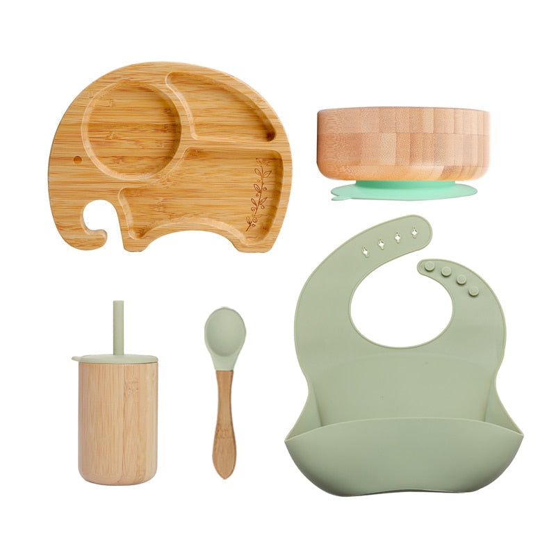 Kit Introdução Elefante Bambu - 5 itens Para Meninos e Meninas - Net Shop Brasil