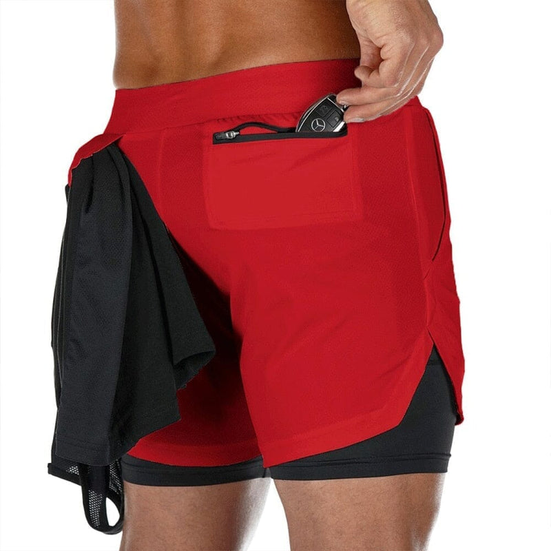 Shorts Dupla Camada Masculino para Academia - Net Shop Brasil